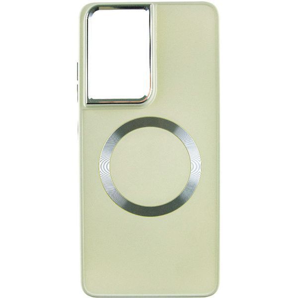 TPU чохол Bonbon Metal Style with MagSafe для Samsung Galaxy S24 Ultra Білий / White 283969 фото