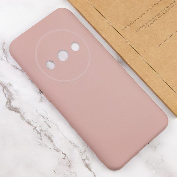 Чохол TPU GETMAN Liquid Silk Full Camera для Xiaomi Redmi A3 Рожевий / Pink Sand 354377 фото