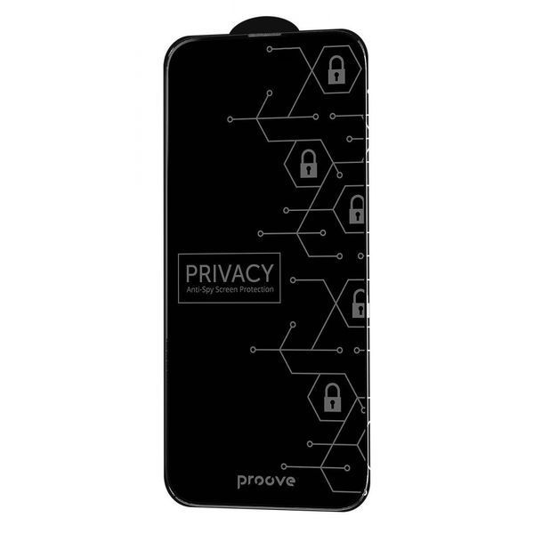 Захисне скло iPhone 16 Pro/17 Proove Privacy (PGPPRI16P001) Black 323687 фото