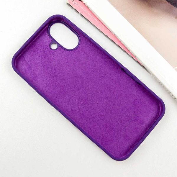 Чохол Silicone Case Full Protective (AA) для Apple iPhone 16 (6.1") Фіолетовий / Amethyst 319334 фото