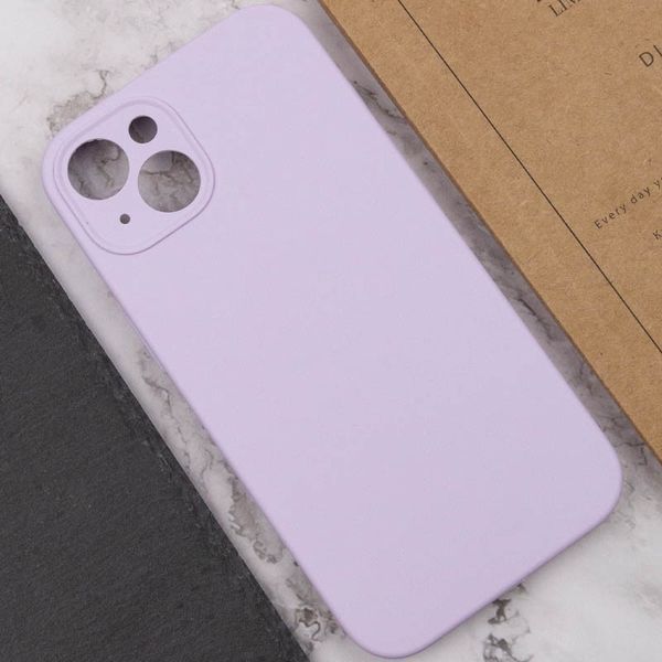 Чехол Silicone Case Full Camera Protective (AA) NO LOGO для Apple iPhone 14 (6.1") Сиреневый / Lilac 288740 фото