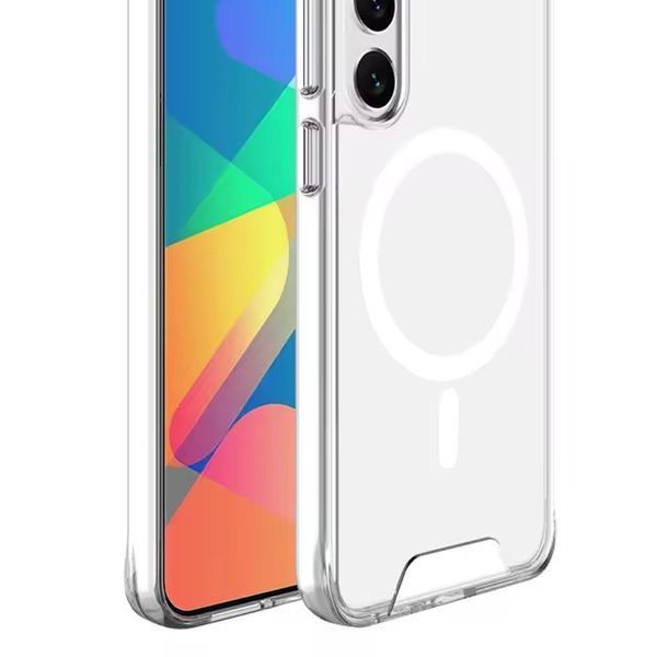 Чохол TPU Space Case with MagSafe для Samsung Galaxy S24 FE Прозорий 329242 фото