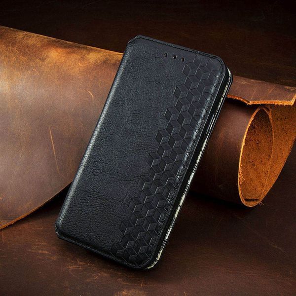 Шкіряний чохол книжка GETMAN Cubic (PU) для Xiaomi Poco X5 5G / Redmi Note 12 5G Чорний 269038 фото