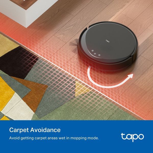 Робот-пилосос TP-LINK TAPO RV 20 MAX LIDAR з підтримкою вологого прибирання (TAPO-RV20-MAX) 375524 фото