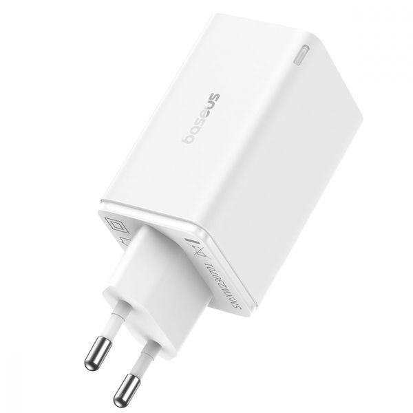 Зарядний Пристрій Baseus GaN6 Pro 65W FC 2xUSB-C | 2xUSB-A (P10162701213-00) White 289551 фото