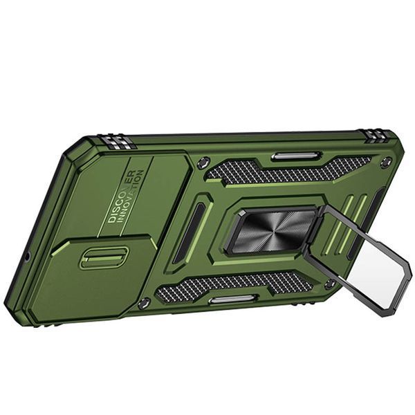 Ударостійкий чохол Camshield Army Ring для Samsung Galaxy A15 4G/5G Оливковий / Army Green 286397 фото