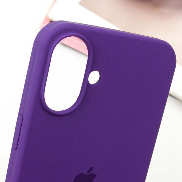 Чохол Silicone Case Full Protective (AA) для Apple iPhone 16 (6.1") Фіолетовий / Amethyst 319334 фото