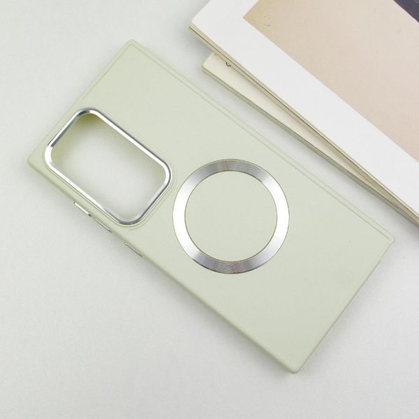 TPU чохол Bonbon Metal Style with MagSafe для Samsung Galaxy S24 Ultra Білий / White 283969 фото
