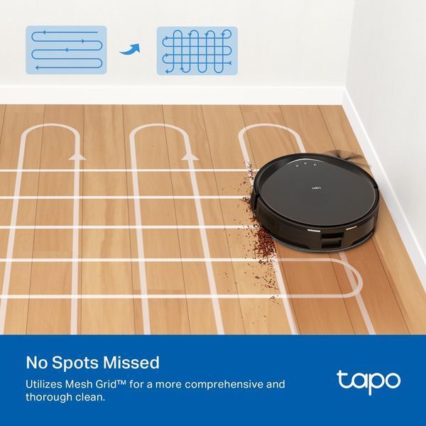 Робот-пилосос TP-LINK TAPO RV 20 MAX LIDAR з підтримкою вологого прибирання (TAPO-RV20-MAX) 375524 фото