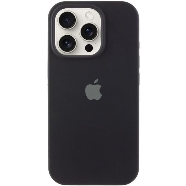 Чохол Silicone Case Full Protective (AA) для Apple iPhone 15 Pro Max (6.7") Чорний / Black 276406 фото