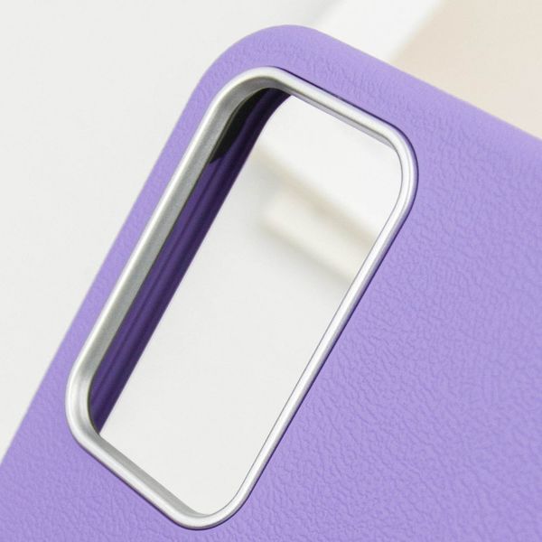 Шкіряний чохол Leather Case Metal Buttons для Samsung Galaxy A25 5G Light Purple 341407 фото