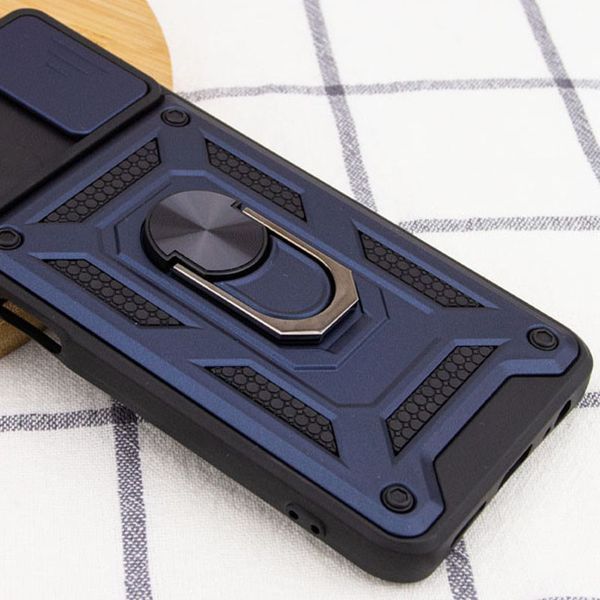 Ударостійкий чохол Camshield Serge Ring для Xiaomi Poco M4 Pro 5G Синій 244678 фото