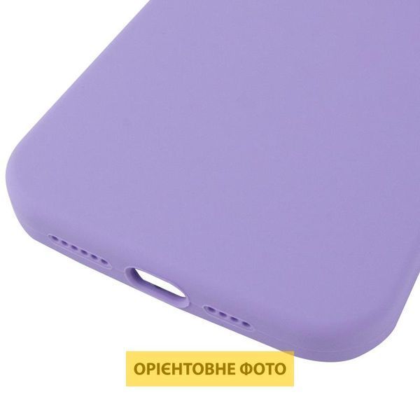 Чохол Silicone Case (AA) Logo with MagSafe для Apple iPhone 17 (6.3") Бузковий / Dasheen 392991 фото