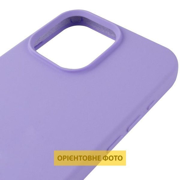 Чохол Silicone Case (AA) Logo with MagSafe для Apple iPhone 17 (6.3") Бузковий / Dasheen 392991 фото