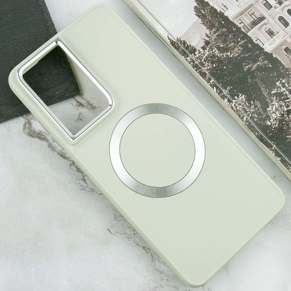 TPU чохол Bonbon Metal Style with MagSafe для Samsung Galaxy S24 Ultra Білий / White 283969 фото