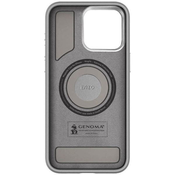 Чохол PC+Leather SGP with MagSafe для Apple iPhone 14 (6.1") Grey 336894 фото