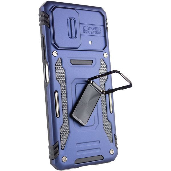 Ударостійкий чохол Camshield Army Ring для Xiaomi Poco X5 5G / Note 12 5G Синій / Navy 271464 фото