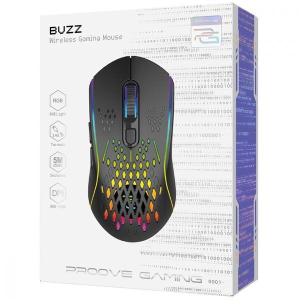 Бездротова ігрова миша Proove Gaming Buzz (WMBU00022402) white 381952 фото