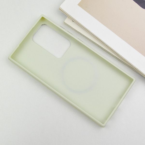 TPU чохол Bonbon Metal Style with MagSafe для Samsung Galaxy S24 Ultra Білий / White 283969 фото