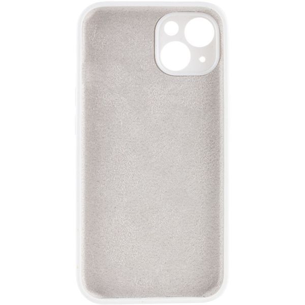 Чохол Silicone Case Full Camera Protective (AA) NO LOGO для Apple iPhone 13 (6.1") Білий / White 288668 фото