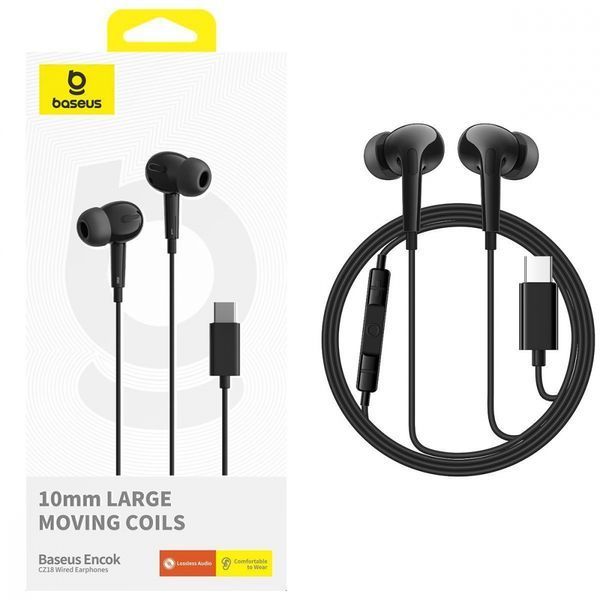 Навушники Baseus Encok CZ18 (Type-C) (A00170100113-Z1) black 359739 фото