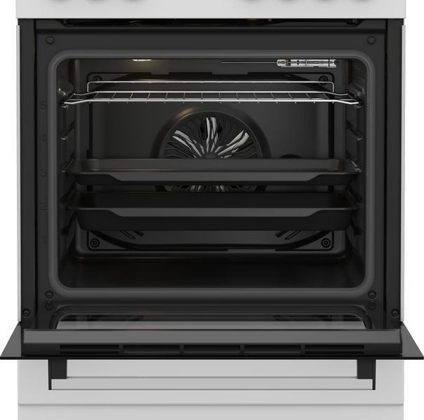 Плита Beko комбінована, 66л, 60x60см, конвекція, білий (FBM62120WD) 375128 фото