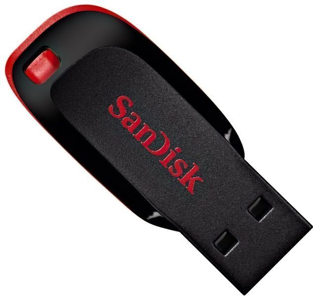Накопичувач SanDisk 32GB USB 2.0 Type-A Cruzer Blade Чорний (SDCZ50-032G-B35) 375216 фото
