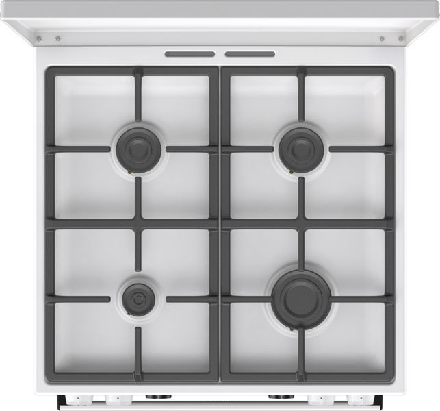 Плита Gorenje комбінована, 71л, 60x60см, дисплей, IconLed, чавун, білий (GK6C5WF) 374406 фото
