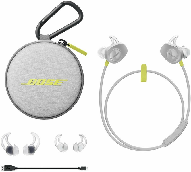 Навушники с микрофоном - Bose SoundSport wireless 761529-0030 (Citron) 216532 фото