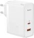 Зарядний Пристрій Baseus GaN5 Pro 100W Type-C + USB + Кабель Type-C - Type-C (CCGP090202) white 268697 фото 7