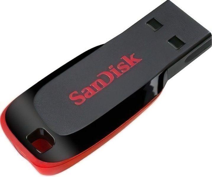 Накопичувач SanDisk 32GB USB 2.0 Type-A Cruzer Blade Чорний (SDCZ50-032G-B35) 375216 фото