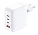 Зарядний пристрій мережевий D-Link DCF-141 140Вт GaN 3хUSB-С, 1xUSB-A, білий 395558 фото 1