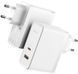 Зарядний Пристрій Baseus GaN5 Pro 100W Type-C + USB + Кабель Type-C - Type-C (CCGP090202) white 268697 фото 9