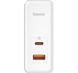 Зарядний Пристрій Baseus GaN5 Pro 100W Type-C + USB + Кабель Type-C - Type-C (CCGP090202) white 268697 фото 5