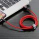 Кабель Baseus Cafule Lightning 2.4A (0.5m) (CALKLF-A19) red/black 331829 фото 4