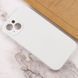Чохол Silicone Case Full Camera Protective (AA) NO LOGO для Apple iPhone 13 (6.1") Білий / White 288668 фото 3