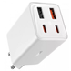Зарядний Пристрій Baseus GaN6 Pro 65W FC 2xUSB-C | 2xUSB-A (P10162701213-00) White 289551 фото 5