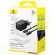 Зарядний Пристрій Baseus Palm Fast Charger Type-C+USB 30W (With Cable Type-C to Type-C 60W 1m) (P1011160A113-01) Black 347079 фото 2