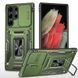 Ударостійкий чохол Camshield Army Ring для Samsung Galaxy S25 Ultra Оливковий / Army Green 345465 фото 1