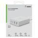Зарядний пристрій мережевий Belkin 108Вт 2хUSB-С GAN PD PPS/2хUSB-A, білий (WCH010VFWH) 371556 фото 9