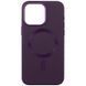 Шкіряний чохол Bonbon Leather Metal Style with MagSafe для Apple iPhone 15 Plus (6.7") Фіолетовий / Dark Purple 286122 фото 1