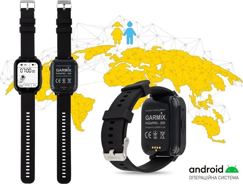 Смарт-годинник для дітей GARMIX PointPRO-300 4G/GPS/WIFI/VIDEO CALL PURPLE 389796 фото