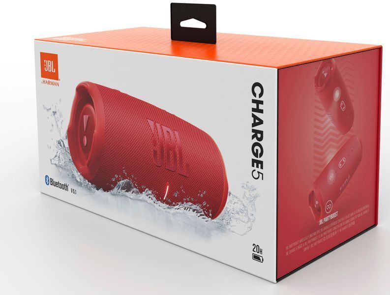 Портативна акустика JBL CHARGE 5 (JBLCHARGE5RED) Red 192983 фото