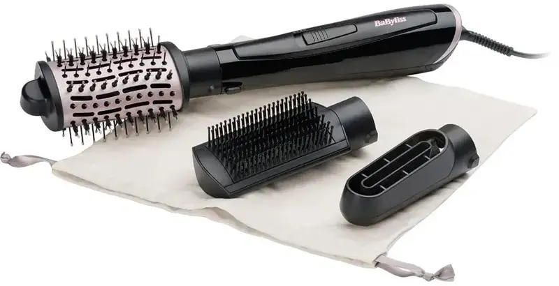 Фен-щітка Babyliss Style Smooth, 1000Вт, 2 режими, іоніз-я, хол. обдув, кераміка, чорний 398138 фото