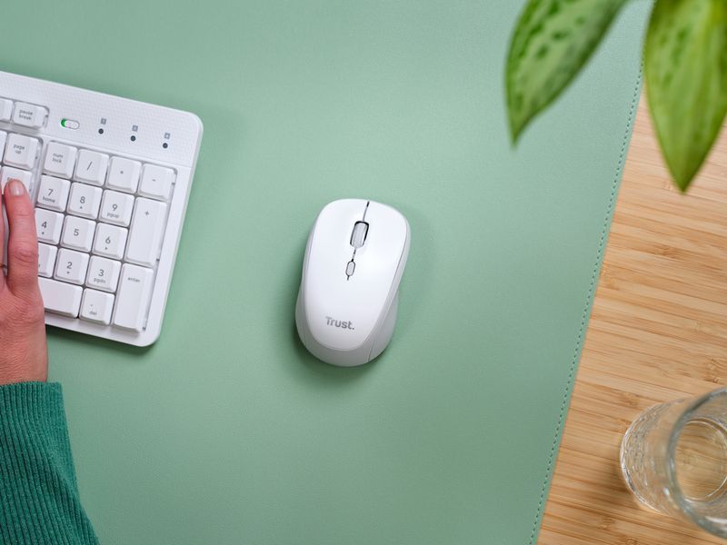 Миша Trust Yvi+ Compact Multi-Device, WL/BT/USB-A, білий 392638 фото