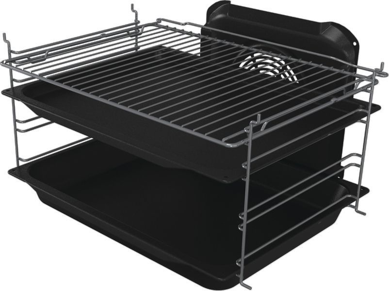 Плита Gorenje комбінована, 71л, 60x60см, дисплей, IconLed, чавун, білий (GK6C5WF) 374406 фото