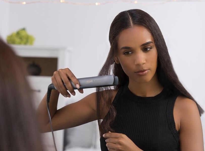 Випрямляч Remington Keratin Protect, 55Вт, темп.режимів-5, 160-230С, кераміка, сріблястий (S8598) 368808 фото