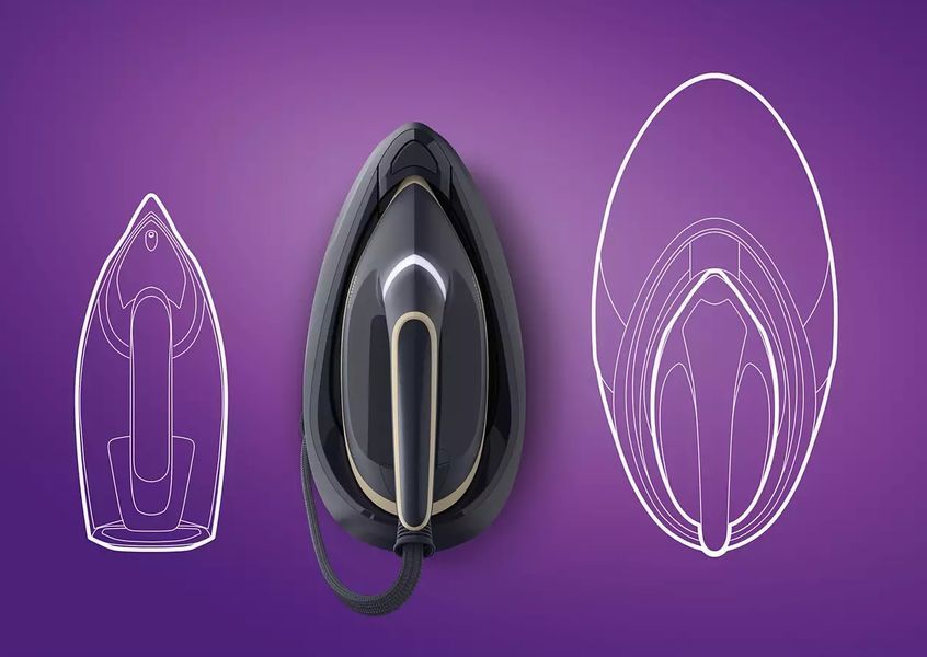 Праска-парогенератор Philips PerfectCare 6000 Series, 2400Вт, 1800мл, паровий удар -600гр, постійна пара - 130гр, нерж. сталь, синьо-золотий (PSG6066/ 373966 фото