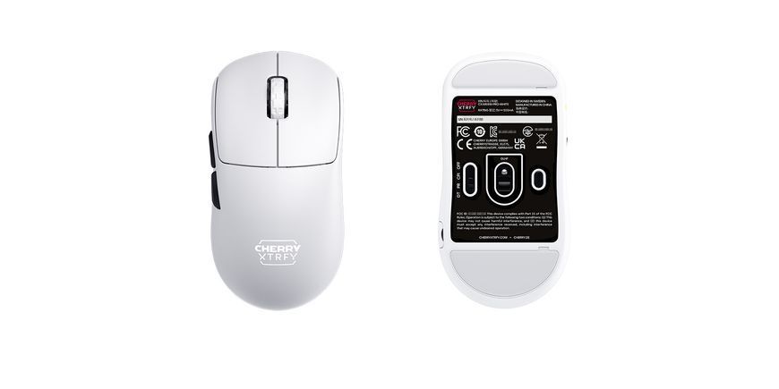 Миша Cherry Xtrfy M68 PRO, 8K, WL/USB-A, RGB, білий (CX-M68W-PRO-WHITE) 373652 фото