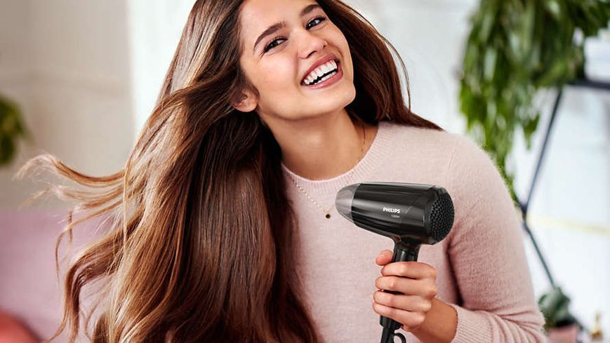Фен Philips EssentialCare дорожній, 1200Вт, 3 режими, хол. обдув, чорний (BHC010/10) 363052 фото